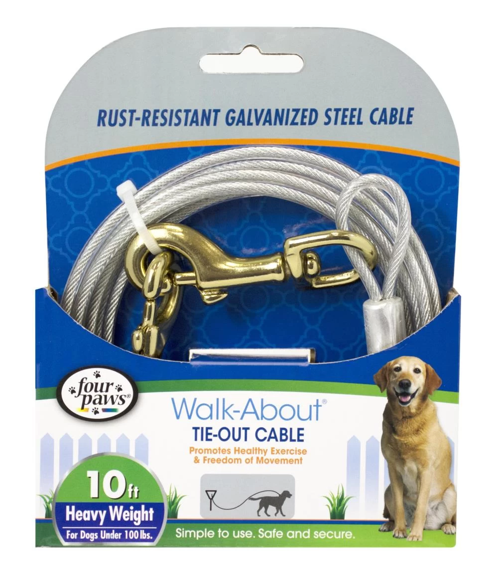 Four Paws® Walk-About® Tie-Out Cable - Heavy Weight 4 Four Paws® Walk-About® Tie-Out Cable - Heavy Weight - Image 2