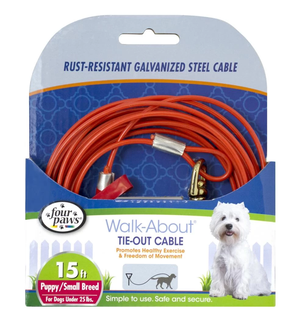 Four Paws® Walk-About® Puppy Tie-Out Cable 3 Four Paws® Walk-About® Puppy Tie-Out Cable