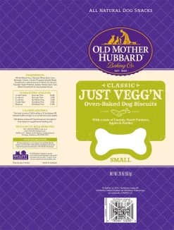 Old Mother Hubbard Crunchy Classic Natural Just Veg'N Biscuits Dog Treats 6 Old Mother Hubbard Crunchy Classic Natural Just Veg'N Biscuits Dog Treats -Pet Shop 12084 1