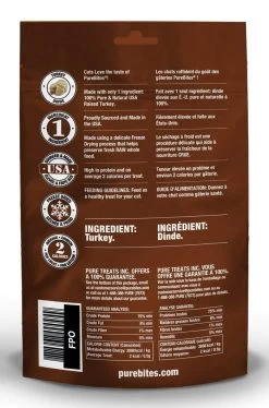 PureBites Turkey Freeze Dried Cat Treats -Pet Shop 1PBCTK Image 2