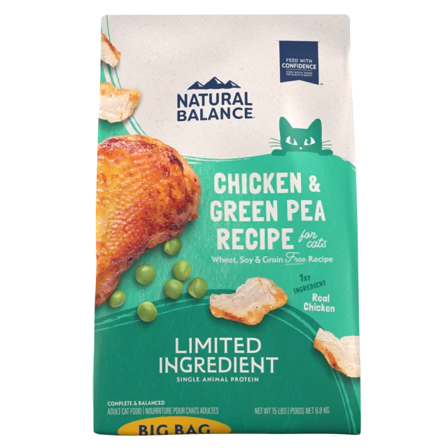 Natural Balance L.I.D. Limited Ingredient Diets Grain Free Chicken & Green Pea Formula Recipe Dry Cat Food 3 Natural Balance L.I.D. Limited Ingredient Diets Grain Free Chicken & Green Pea Formula Recipe Dry Cat Food