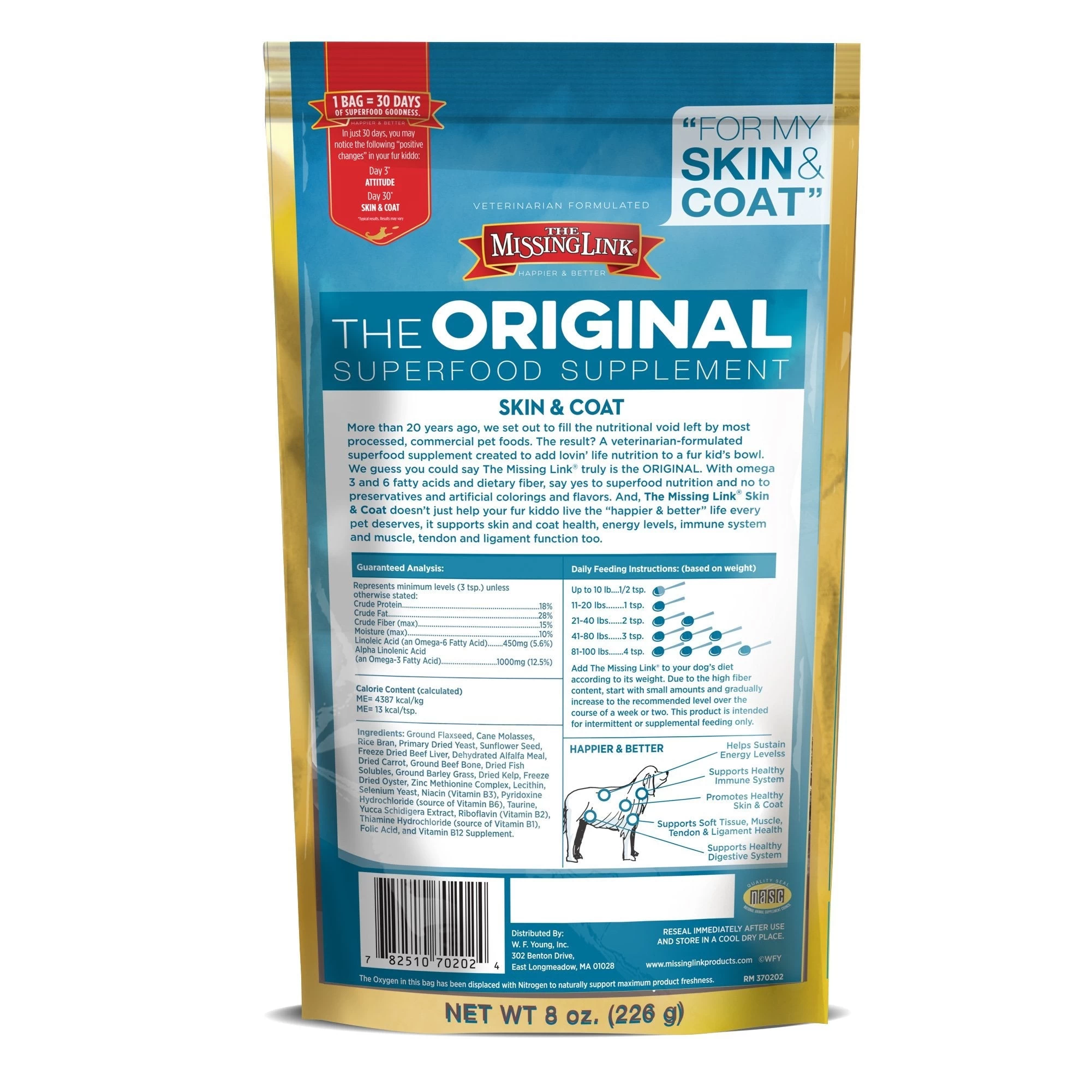 The Missing Link® Original Skin & Coat Powder Supplement For All Adult Dogs 4 The Missing Link® Original Skin & Coat Powder Supplement For All Adult Dogs - Image 2