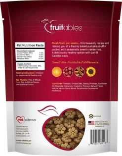 Fruitables Crunchy Pumpkin & Cranberry Dog Treats -Pet Shop 30050 1558451420