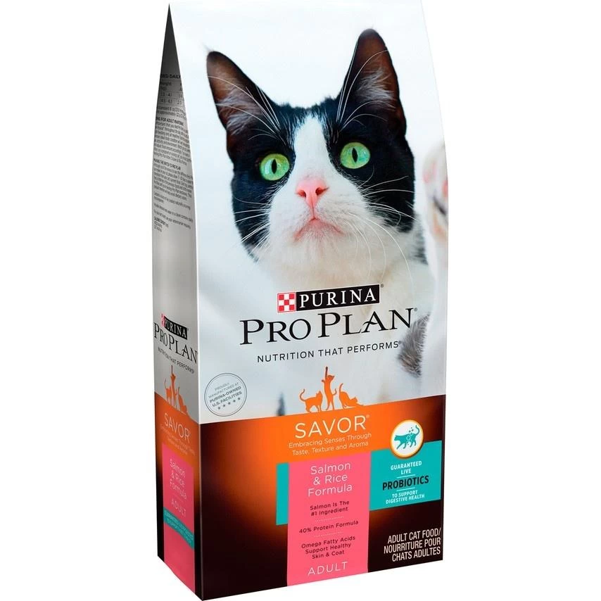 Purina Pro Plan Savor Adult Salmon & Rice Formula Dry Cat Food 3 Purina Pro Plan Savor Adult Salmon & Rice Formula Dry Cat Food