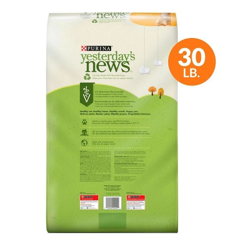 Yesterday's News Original Unscented Formula Cat Litter 4 Yesterday's News Original Unscented Formula Cat Litter - Image 2