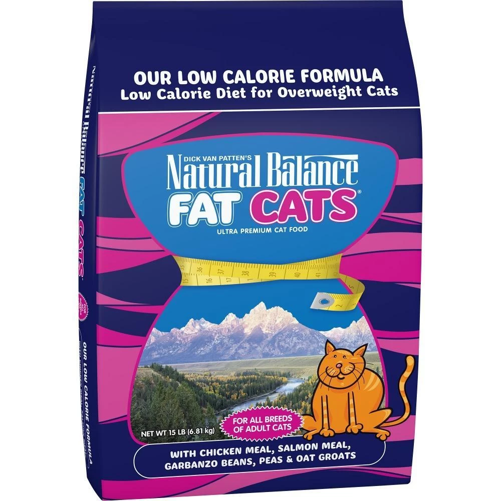 Natural Balance Fat Cats Low Calorie Dry Cat Food 3 Natural Balance Fat Cats Low Calorie Dry Cat Food