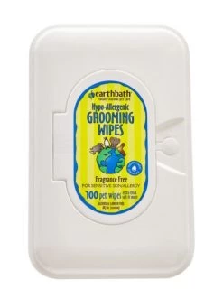 Earthbath Hypo Allergenic Fragrance Free Grooming Wipes For Dogs And Cats