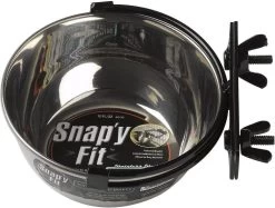 Midwest Stainless Steel Snap'y Fit Water And Feed Bowl