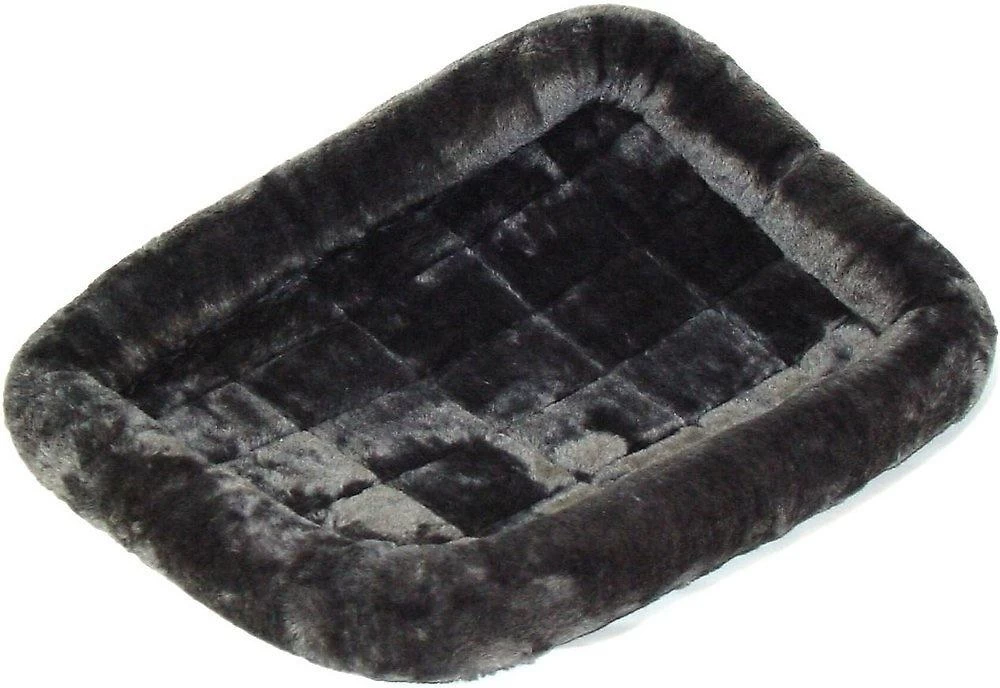 Midwest Quiet Time Gray Fleece Pet Bed 3 Midwest Quiet Time Gray Fleece Pet Bed