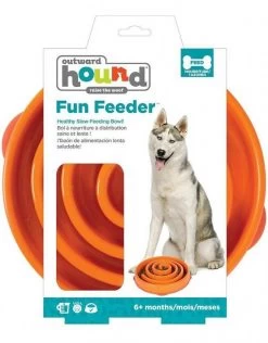Outward Hound Dog Games Slo Bowl Slow Feeders Coral Design Dog Bowl -Pet Shop 35448 1542045974