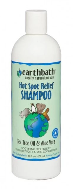 Earthbath Hot Spot Relief Tea Tree And Aloe Shampoo For Dogs And Cats