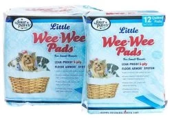 Four Paws Wee-Wee Puppy Housebreaking Pads For Little Dogs