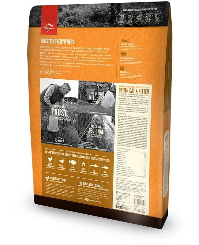 ORIJEN Cat And Kitten Grain Free Dry Cat Food 4 ORIJEN Cat And Kitten Grain Free Dry Cat Food - Image 2