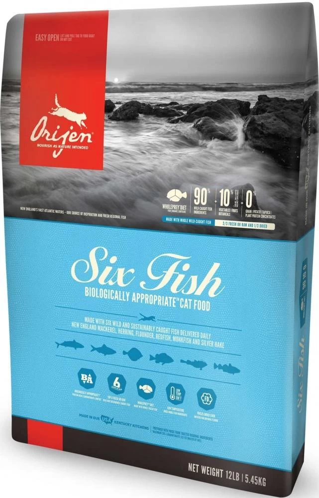 ORIJEN Grain Free Six Fish Dry Cat Food 3 ORIJEN Grain Free Six Fish Dry Cat Food