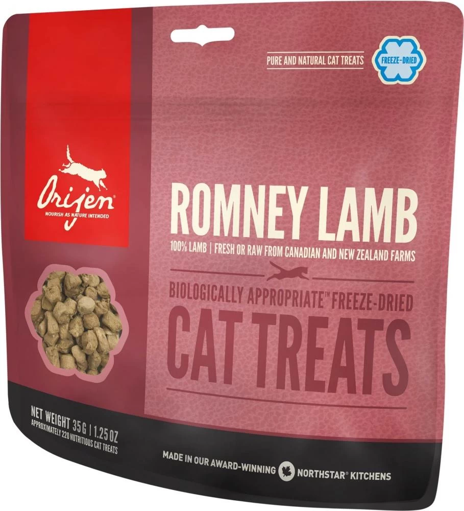ORIJEN Freeze Dried Grass Fed Lamb Cat Treats 3 ORIJEN Freeze Dried Grass Fed Lamb Cat Treats