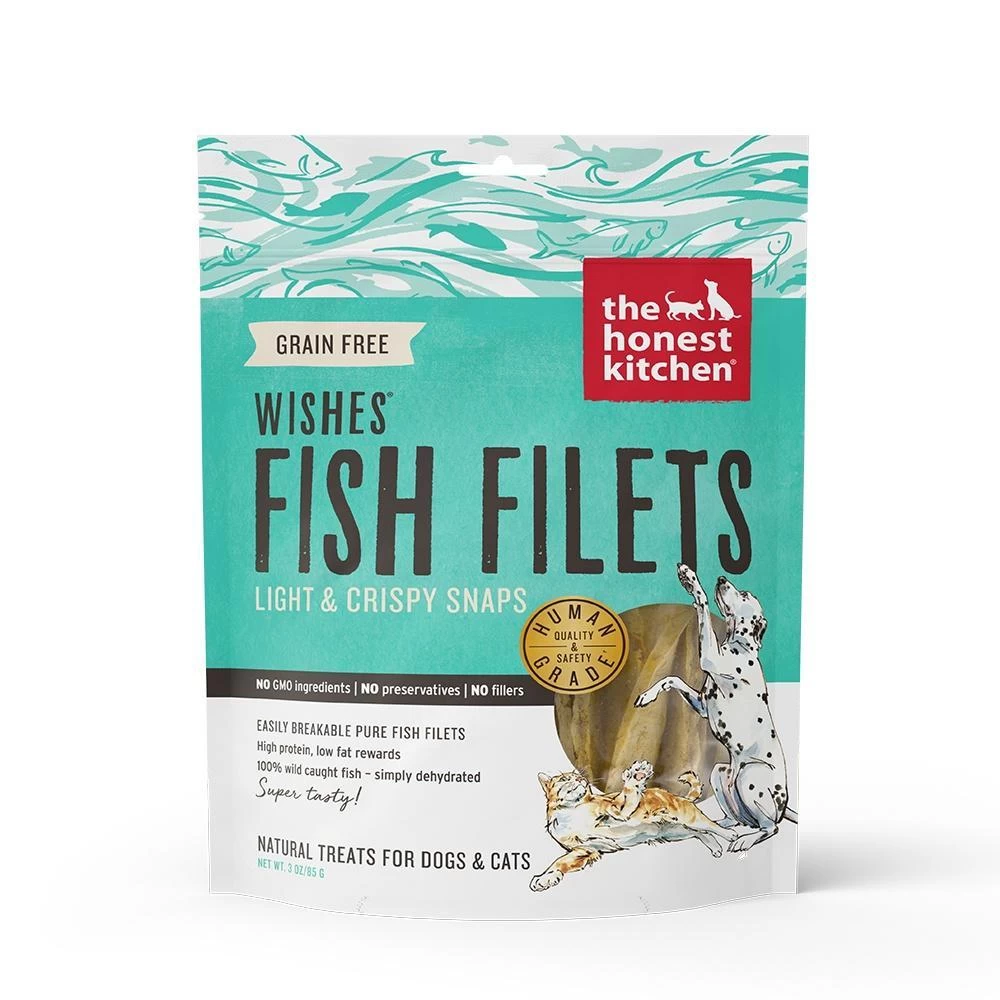 The Honest Kitchen WISHES Whitefish Fillet Dog And Cat Treats 3 The Honest Kitchen WISHES Whitefish Fillet Dog And Cat Treats
