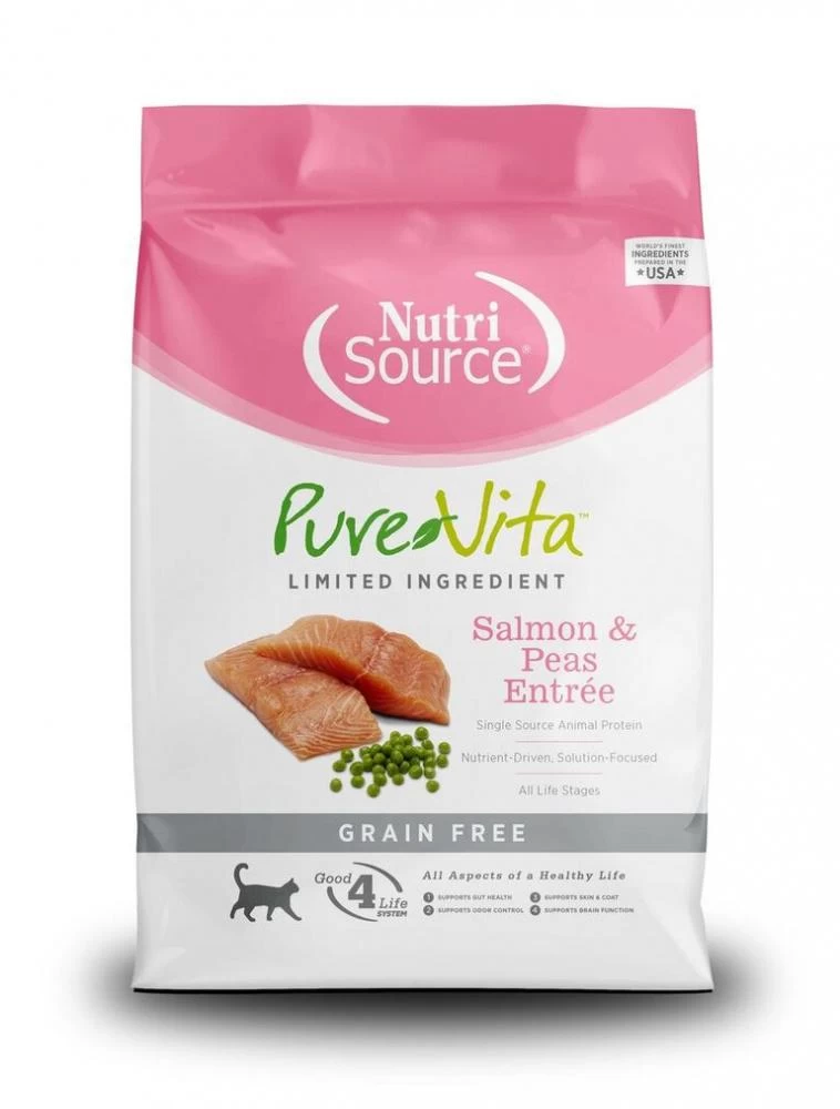 NutriSource® PureVita™ Grain Free Salmon And Peas Dry Cat Food