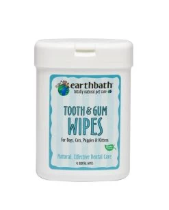 Earthbath Tooth And Gum Wipes For Dogs And Cats