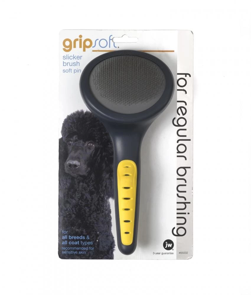 JW Pet Gripsoft Slicker Brush 6 JW Pet Gripsoft Slicker Brush - Image 4