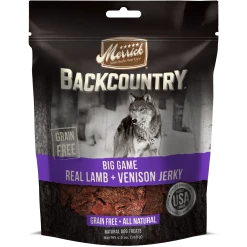 Merrick Backcountry Big Game Grain Free Real Lamb And Venison Jerky Dog Treats