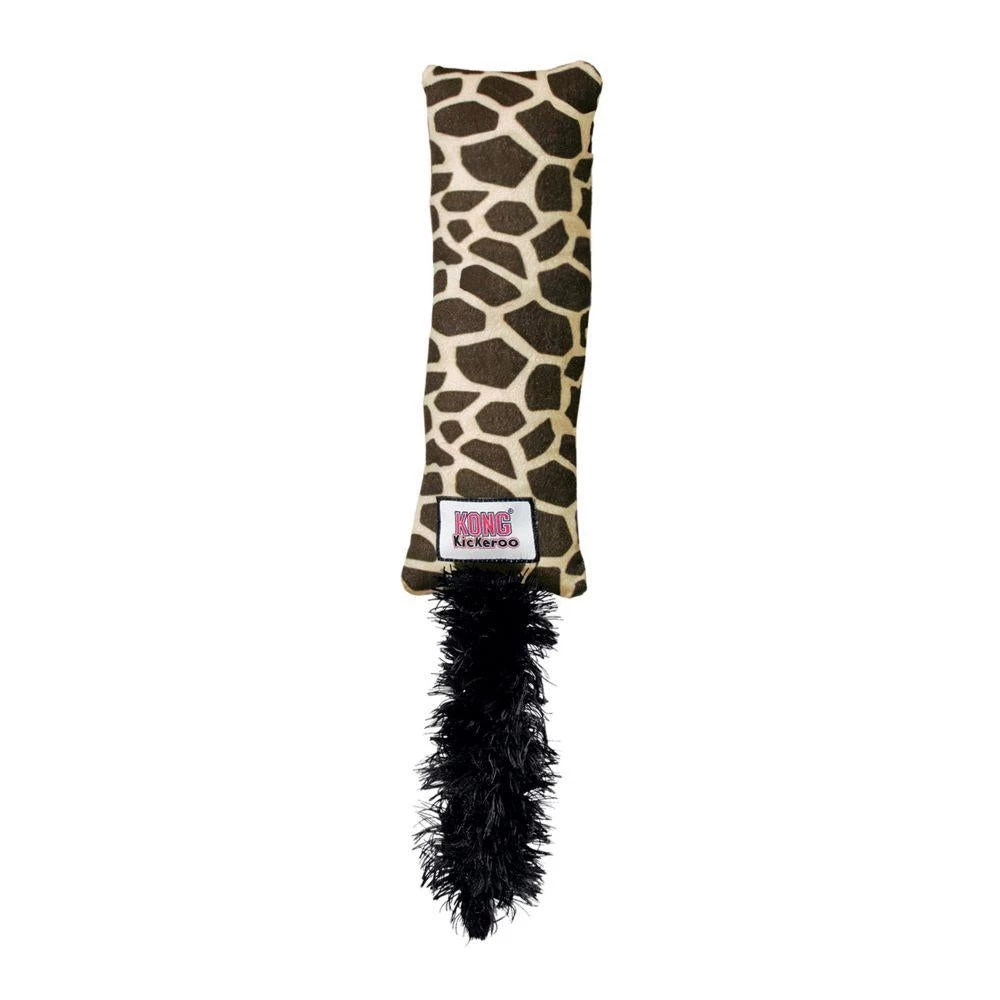 KONG Kickeroo Plush Catnip Filled Giraffe Print Cat Toy 3 KONG Kickeroo Plush Catnip Filled Giraffe Print Cat Toy