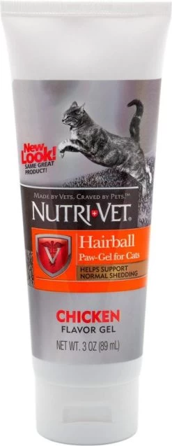 Nutri-Vet Hairball Chicken Flavor Paw-Gel For Cats