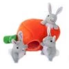ZippyPaws Zippy Burrow Bunny 'n Carrot Hide And Seek Puzzle Dog Toy -Pet Shop 42311 1532035810