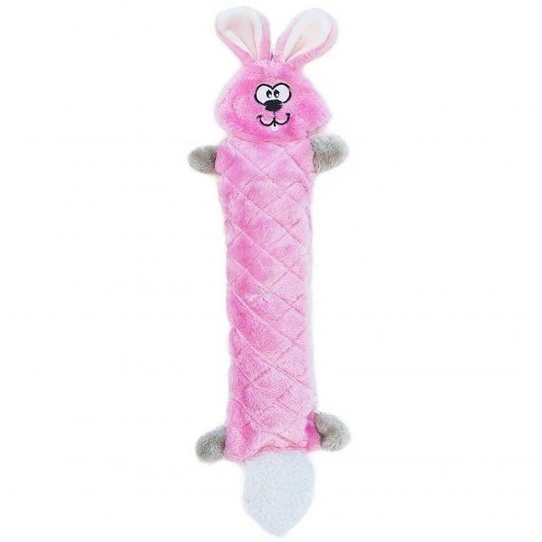 ZippyPaws Jigglerz Bunny No Stuffing Plush Dog Toy 3 ZippyPaws Jigglerz Bunny No Stuffing Plush Dog Toy