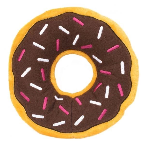 ZippyPaws Jumbo Donutz Squeaky Plush Dog Toy 3 ZippyPaws Jumbo Donutz Squeaky Plush Dog Toy