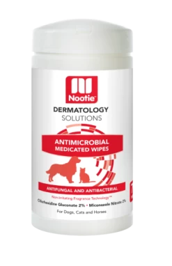 Nootie Dermatology Solutions Antimicrobial Medicated Wipes For Dogs & Cats