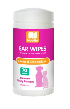 Nootie Japanese Cherry Blossom Ear Wipes For Dogs & Cats
