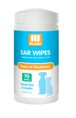 Nootie Sweet Pea & Vanilla Ear Wipes For Dogs & Cats