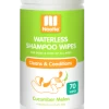 Nootie Cucumber Melon Waterless Shampoo Wipes For Dogs & Cats