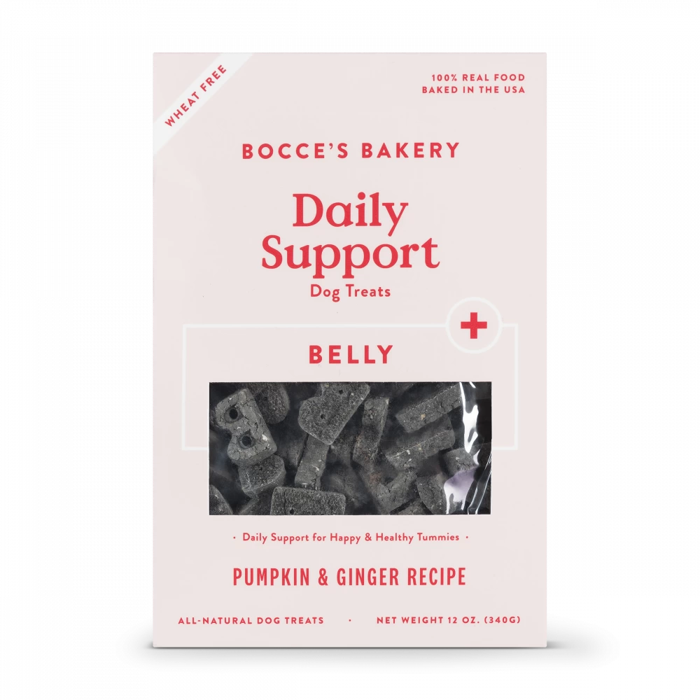 Bocce's Bakery Daily Support Pumpkin & Ginger Recipe Functional Belly Biscuit Dog Treats 3 Bocce's Bakery Daily Support Pumpkin & Ginger Recipe Functional Belly Biscuit Dog Treats