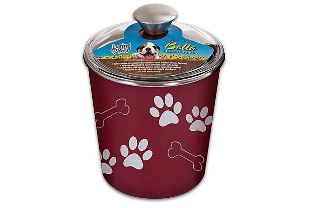 Loving Pets Bella Canister Merlot Treat Holder 3 Loving Pets Bella Canister Merlot Treat Holder