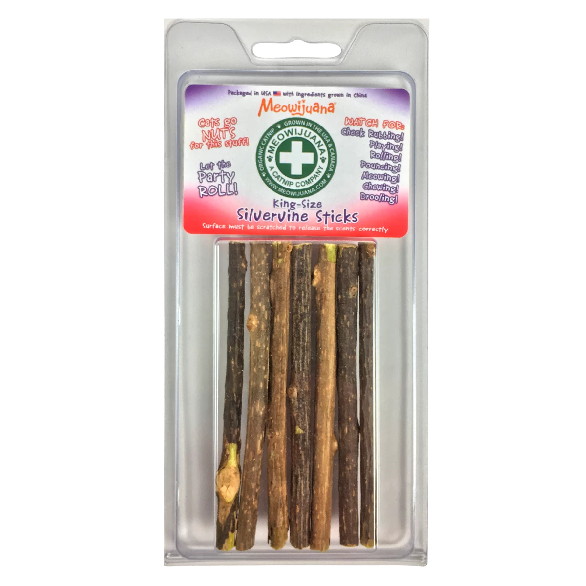 Meowijuana King Size Silvervine Sticks 3 Meowijuana King Size Silvervine Sticks