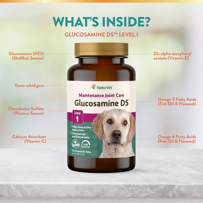 NaturVet Glucosamine DS™ Tabs 6 NaturVet Glucosamine DS™ Tabs - Image 4
