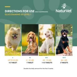 NaturVet Glucosamine DS™ Tabs 13 NaturVet Glucosamine DS™ Tabs -Pet Shop GlucosamineDSLevel1150ct Tablet 5
