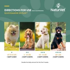 NaturVet Glucosamine DS Plus™ Soft Chews -Pet Shop GlucosamineDSLevel270ctSC 5