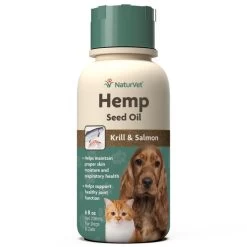 NaturVet Hemp Seed Oil, Krill, And Salmon