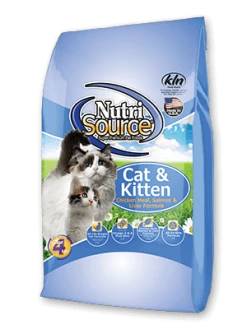 NutriSource® Cat & Kitten Chicken Meal, Salmon & Liver Recipe
