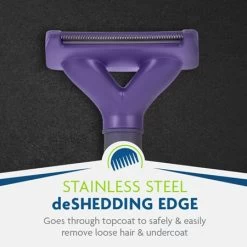 FURminator® DeShedding Tool For Cats With Long Hair 11 FURminator® DeShedding Tool For Cats With Long Hair -Pet Shop P929283 Gallery 08 StainlessSteel LoRes