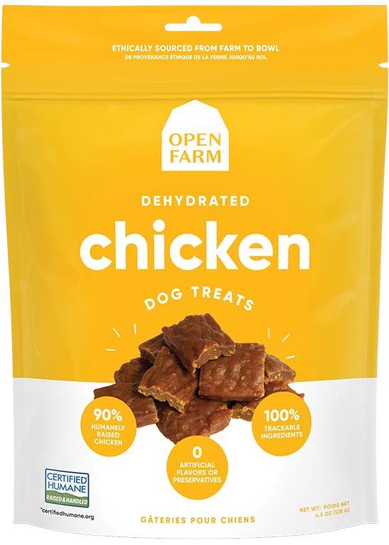 Open Farm Dehydrated Chicken Dog Treats 3 Open Farm Dehydrated Chicken Dog Treats