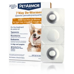 PetArmor® 7 Way De-Wormer (Pyrantel Pamoate And Praziquantel) For Puppies And Small Dogs