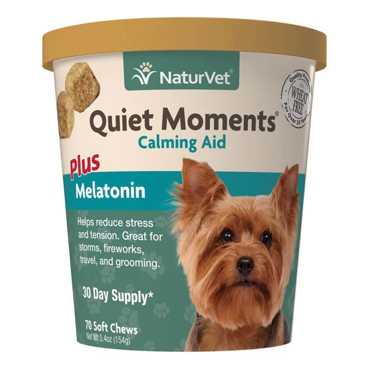 NaturVet Quiet Moments® Dog Calming Aid Soft Chews 3 NaturVet Quiet Moments® Dog Calming Aid Soft Chews