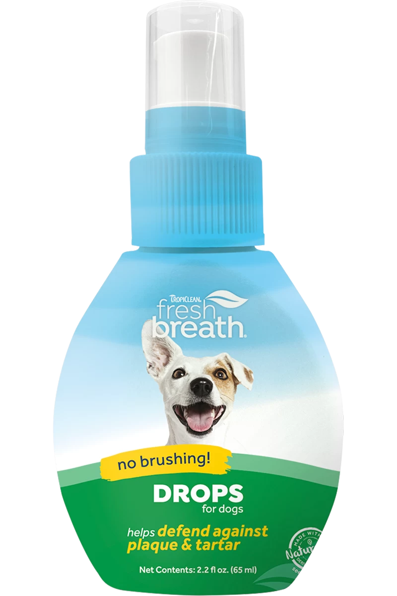 TropiClean Fresh Breath Oral Care Drops For Dogs 3 TropiClean Fresh Breath Oral Care Drops For Dogs