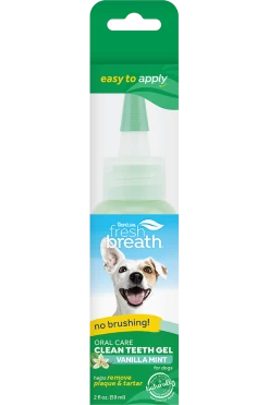 TropiClean ORAL CARE GEL FOR DOGS WITH VANILLA MINT FLAVORING