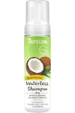 TropiClean Gentle Coconut Hypoallergenic Waterless Shampoo For Pets
