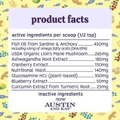 Austin And Kat Brady's Senior Blend Total Support Powder 11 Austin And Kat Brady's Senior Blend Total Support Powder -Pet Shop TEMPLATE PROD.INFO SENIOR ProductFacts 1 720x 2f5a178e 1aad 4ca4 8da5 3c74496ae00d