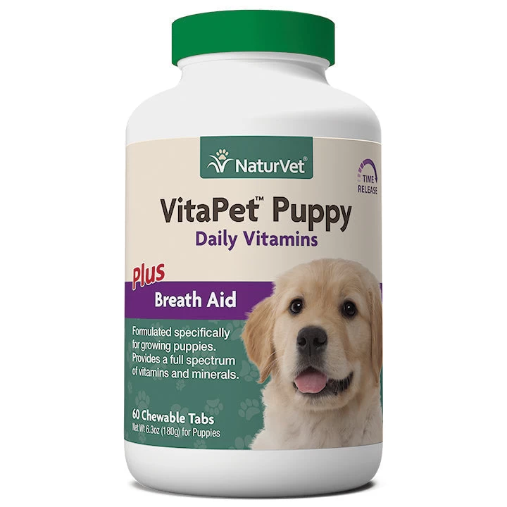 NaturVet VitaPet™ Puppy Daily Vitamins Chewable Tablets 3 NaturVet VitaPet™ Puppy Daily Vitamins Chewable Tablets